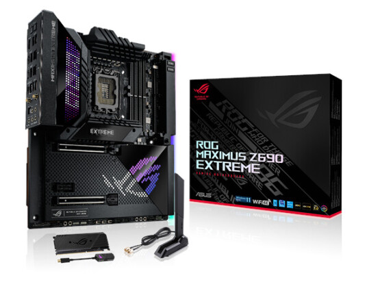 ASUS ROG MAXIMUS Z690 EXTREME Hovedkort - Intel Z690 - Intel LGA1700 socket - DDR5 RAM - ATX