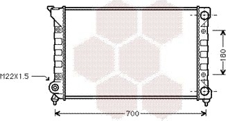 VAN WEZEL 58002072 Radiator motorkjøling