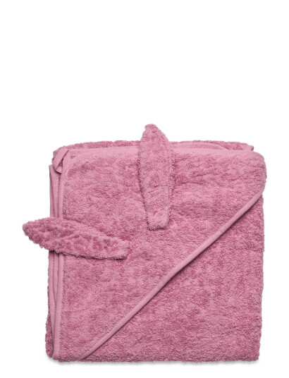 Pippi Organic Hooded Towel - Pink - 8383 cm
