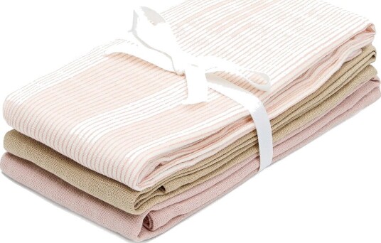 Cam Cam Copenhagen Muslin Cloth 3-Pack Gots Mix Classic Stripes Rose Classic Stripes Rose One Size