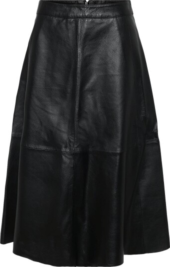 Bruuns Bazaar Softibbireni Leather Skirt Black 42 Bruuns Bazaar Softibbireni Leather Skirt Black 42