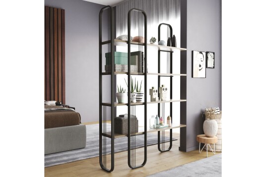 Pemu Bokhylle 125 cm   Svart