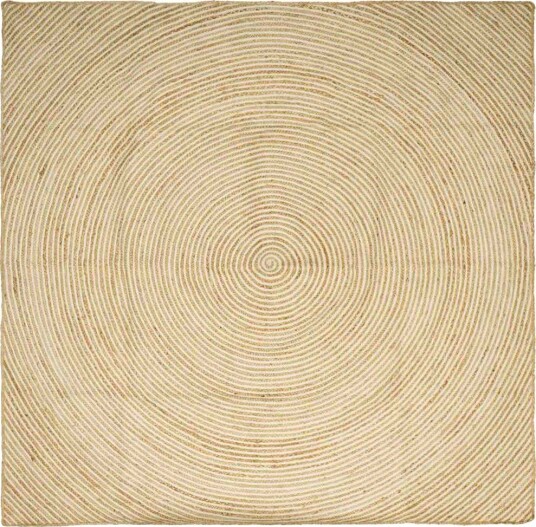 Områdetepper Hvit 300 x 300 cm Jute