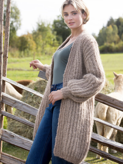 Bæstmor 03 20 Sunstone lang cardigan Bæstmor 03 20 Sunstone lang cardigan