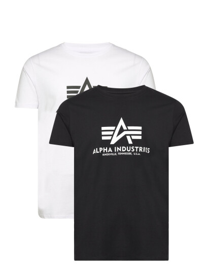 Alpha Industries Basic T Shirt Bl 2 Pack Black M Alpha Industries Basic T Shirt Bl 2 Pack Black M