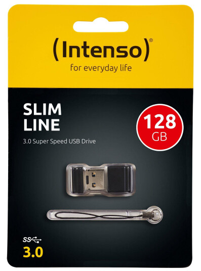 INTENSO Slim Line - USB-flashstasjon - 128 GB INTENSO Slim Line - USB-flashstasjon - 128 GB