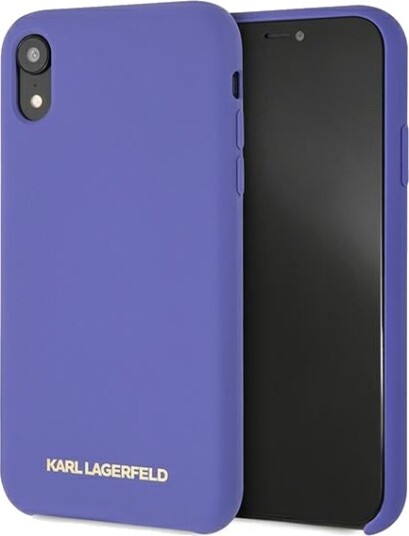 Karl Lagerfeld Silikondeksel iPhone Xr Fiolett