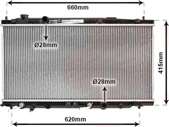 VAN WEZEL 25002253 Radiator motorkjøling VAN WEZEL 25002253 Radiator motorkjøling