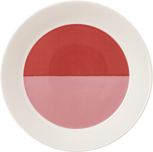 Arabia Vuokko tallerken Ø22 cm 2 väri Rosa Rød