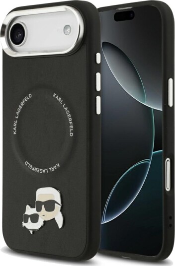 Karl Lagerfeld MagSafe Mobildeksel til iPhone Air med Choupette Pins - Svart