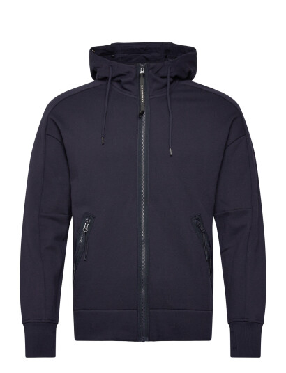 C.P. Company Diagonal Raised Fleece Goggle Zipped Hoodie Navy XS C.P. Company Diagonal Raised Fleece Goggle Zipped Hoodie Navy XS