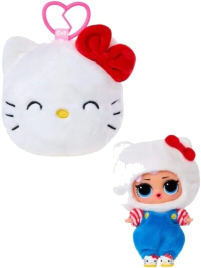 Lol Surprise Loves Hello Kitty Reversibelt Kosedyr 2-I-1 Med Dukke