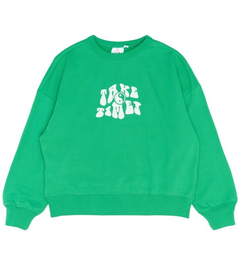 The New Tnphyliss Os Sweatshirt Green 146/152