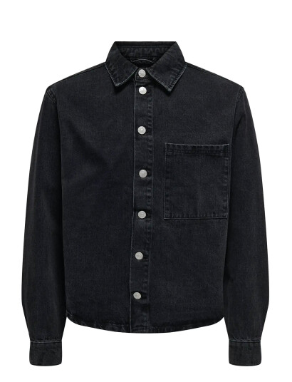 ONLY & SONS Onssprick Box Azg Dnm Jacket - Black - S ONLY & SONS Onssprick Box Azg Dnm Jacket - Black - S