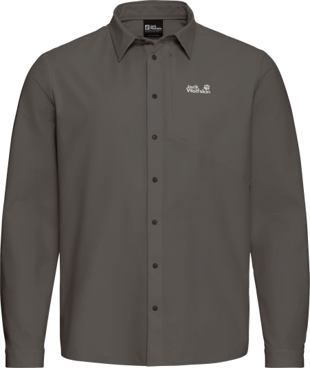 Jack Wolfskin Men"s Prelight Suncool Ls Shirt Flint M