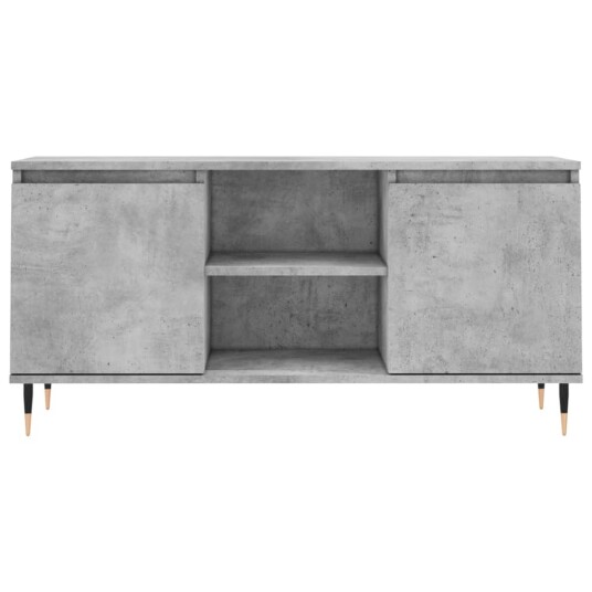 vidaXL TV-benk betonggrå 104x35x50 cm konstruert tre 8720845906597 vidaXL TV-benk betonggrå 104x35x50 cm konstruert tre 8720845906597