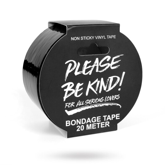 Please Be Kind! Black Bondage Tape 20 m Please Be Kind! Black Bondage Tape 20 m