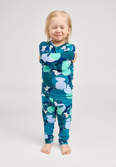 Reima Moomin Trivsam Superundertøy Merinomix Dark Teal 98