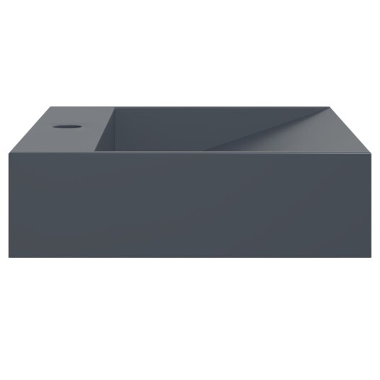 Servant 50x38x11 cm mineralstøpt/marmorstøpt antrasitt