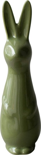 Swedish Rabbit Dekorasjon 17 cm Shiny Green