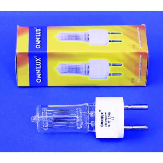 Omnilux 240v/1000w G-22 200h 3200k