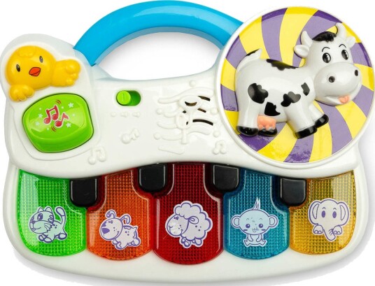Toyz Interaktivt Piano Med Dyrelyder 18+ Mnd Flerfarget Toyz Interaktivt Piano Med Dyrelyder 18+ Mnd Flerfarget