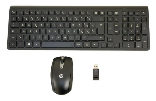 Hp 697352-071, Full-Size (100%), Trådløs, Rf Kabel-Fri, Mekanisk Nøkkelbryter, Sort, Mus Inkludert