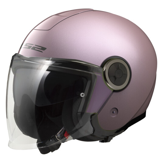 LS2 Halvhjelm  OF620 Classy Solid Mattgull-Rosa