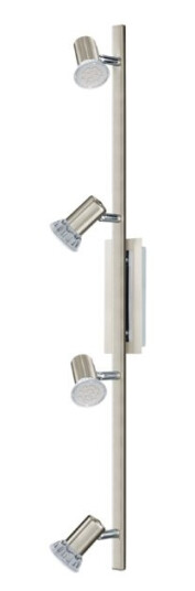 Eglo Rottelo Overflateegnet Gu10 4 Ampuller Led 3000 K Metallisk Eglo Rottelo Overflateegnet Gu10 4 Ampuller Led 3000 K Metallisk