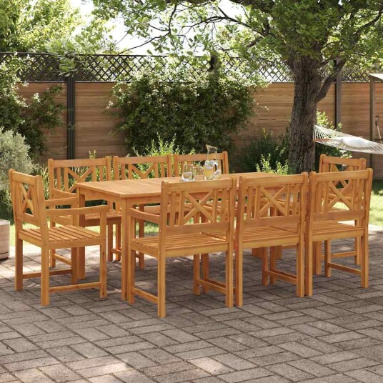  Hagemøbler 2 stk 56x56x90 cm Massivt Akasietre
