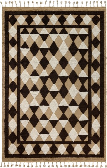 Oriental Grid Teppe 180x270 cm Brun