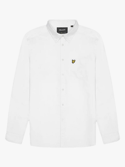 Lyle & Scott Plain Oxford Shirt Hvit S
