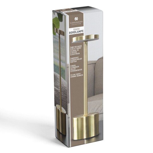 Scandinavian Collection Touch Tablelamp Gold