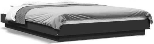Sengeramme svart 140x200 cm konstruert tre 8721102618284