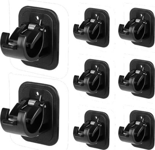 8 delt gardinstangbrakett uten boring selvklebende gardinstangbrakett uten spiker justerbar gardinstangbrakett