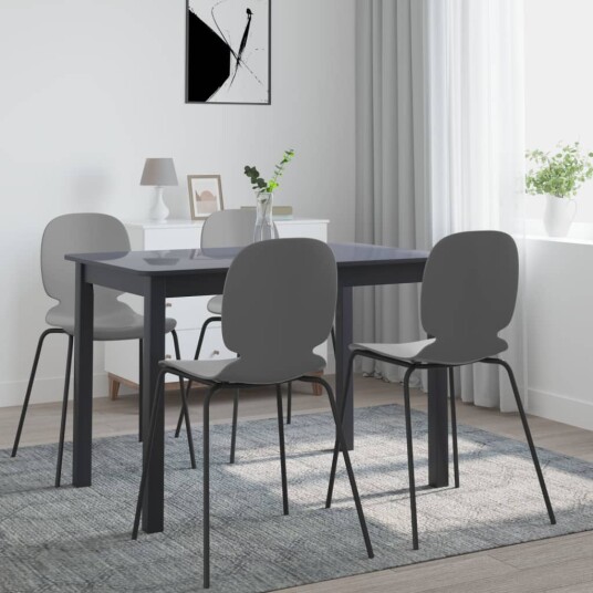 vidaXL Spisebord svart 114x71x75 cm heltre gummitre vidaXL Spisebord svart 114x71x75 cm heltre gummitre