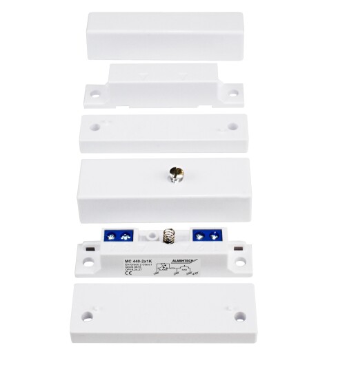 Alarmtech MC 440-2x5,6k Magnetkontakt Innebygde Resistanser Motstand 5,6 K Ohm