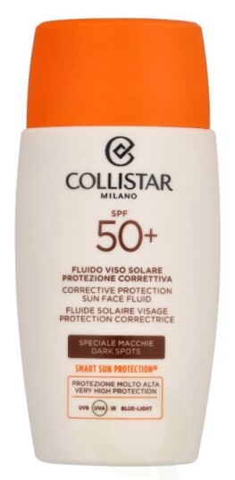 Collistar Solkrem Ansiktsfluid SPF50+ 50 ml med Korrigerende Beskyttelse Collistar Solkrem Ansiktsfluid SPF50+ 50 ml med Korrigerende Beskyttelse