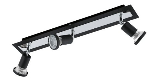 Eglo Sarria Ikke-Utskiftbare Pærer 10 W 3000 K 400 Lm 220-240 V Sort Kromfarget