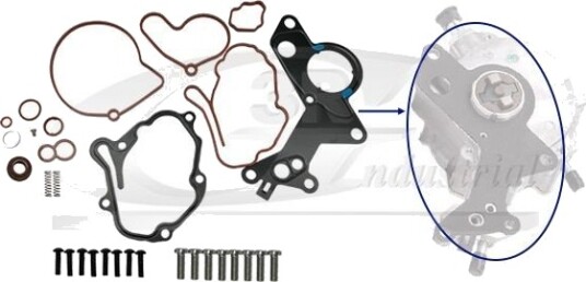 3RG 74700 Reparatorsett, undertrykkspumpe (bremseanlegg)