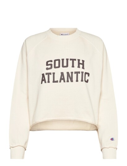 Champion Crewneck Croptop Sweatshirt Cream XL