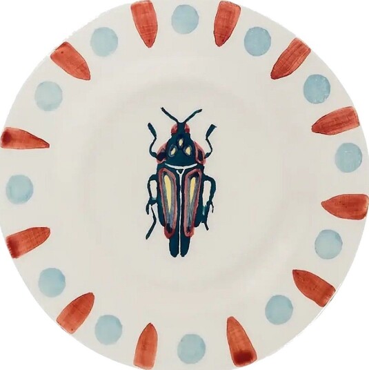 Anna + Nina Beetle Bug Wall Decoration Plate   MULTICOLOR   Ø 15  cm