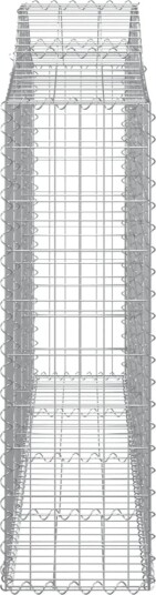 vidaXL Gabionkurver buede 2 stk 200x30x100/120 cm galvanisert jern