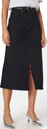SELECTED FEMME Slfkrista-gerda High Waist maxi skirt Black Denim 38