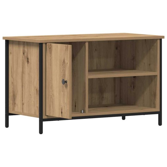  TV hylle Artisan Eik 80x40x50 cm Konstruert tre og Stål
