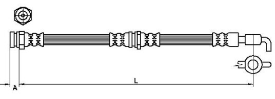 Bremseslange METZGER 4111037