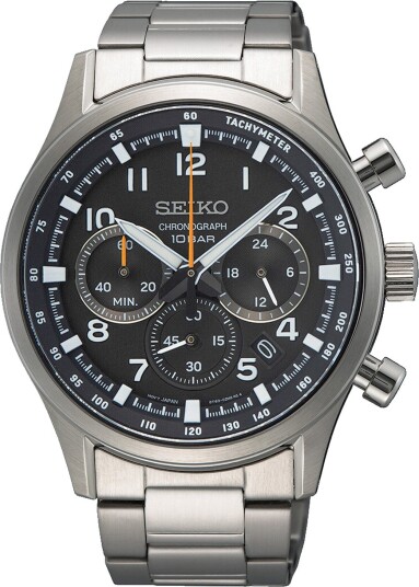 Seiko Herreklokke SSB447P1 Sport Sort/Stål Ø43 mm Seiko Herreklokke SSB447P1 Sport Sort/Stål Ø43 mm