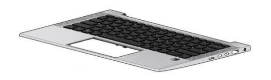 HP SPS-TOP COVER W/KB BL PVCY ROM