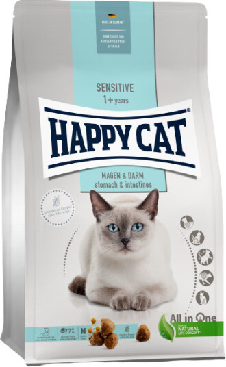 Happy Cat Sensitive Stomach Tørrfôr for Katt 1,3 kg - Glutenfri og Magevennlig Happy Cat Sensitive Stomach Tørrfôr for Katt 1,3 kg - Glutenfri og Magevennlig