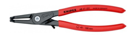 Knipex 48 41 J31, Låseringtang, 10 Cm, Sort, Rød, 45 Mm, 210 Mm, 13 Mm